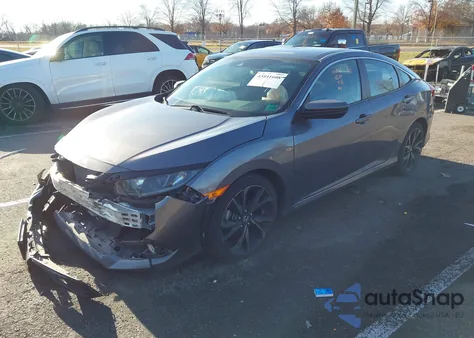 2021 Honda Civic Sport z USA, uszkodzony, nr VIN 19XFC2F87ME000147